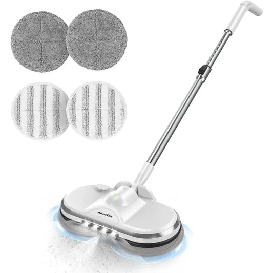 Cordless Electric Mop, Electric Spin Mop for Floor Cleaning, with Lightweight & Rechargeable Floor Cleaner with Water Sprayer